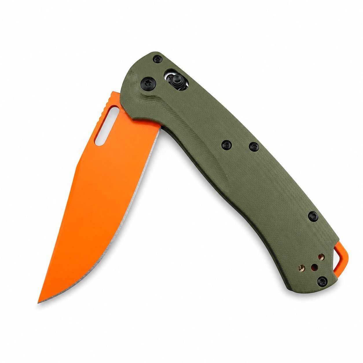 5% Off Green G10 Handle Folding Knife