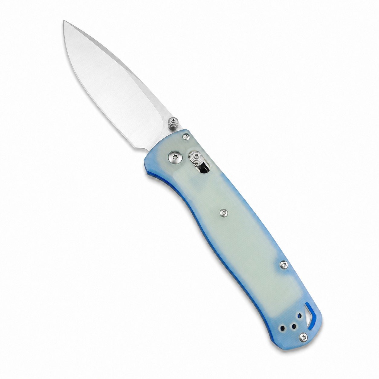 Transparent G10 Handle Folding Knife