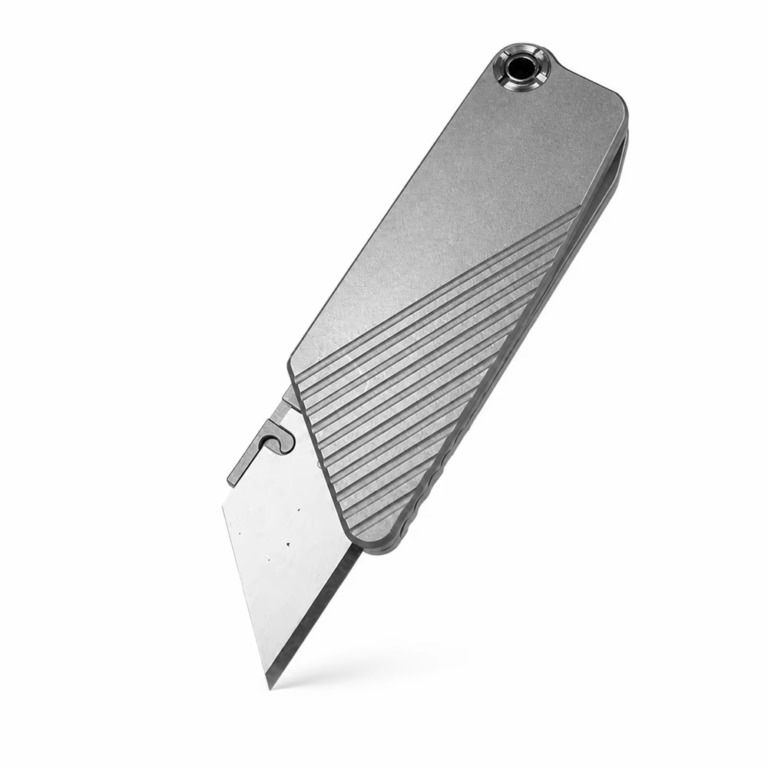 Kompaktes Klapp-Cuttermesser mit Schl&uuml;sselring